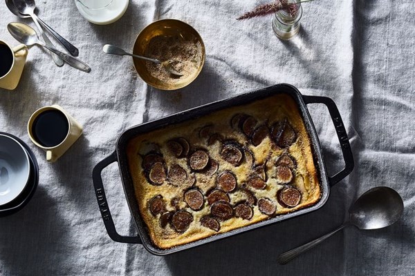 Spiced fig and quince flaugnarde