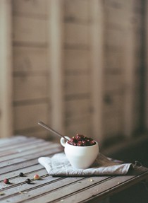 Spiced figs cranberry sauce