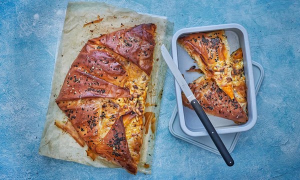 Spiced filo pumpkin pie