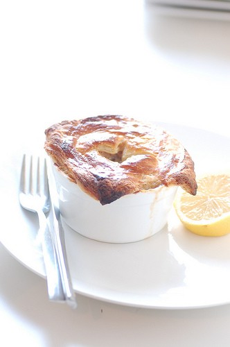 Spiced fish & couscous pot pies