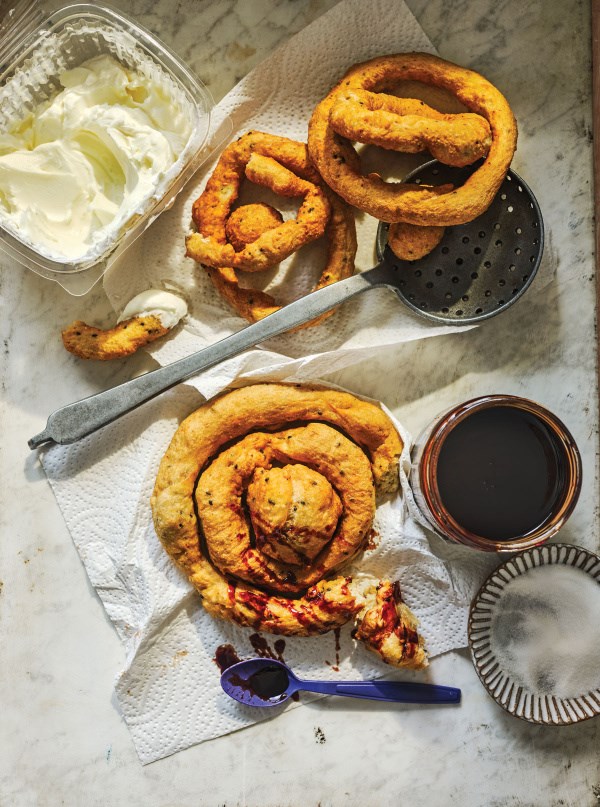 Spiced fried dough for Epiphany (Zalabye)