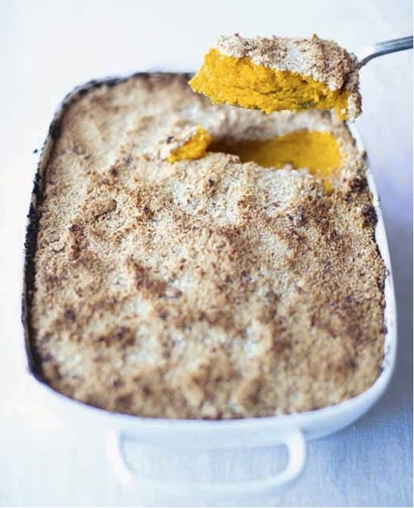Spiced fudgy squash cake