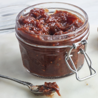 Spiced gooseberry and red onion chutney