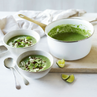 Spiced green goddess soup