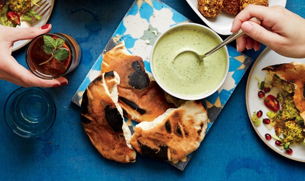 Spiced green tahini sauce