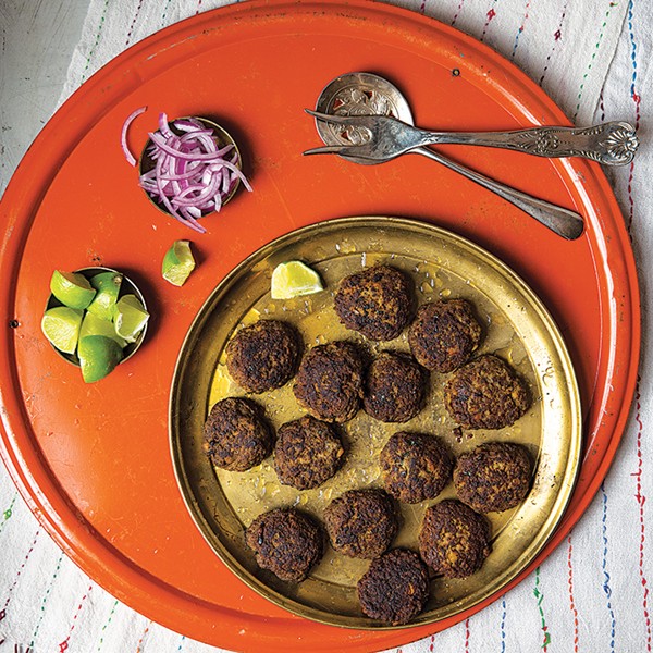 Spiced ground beef patties (Shami kebabs)