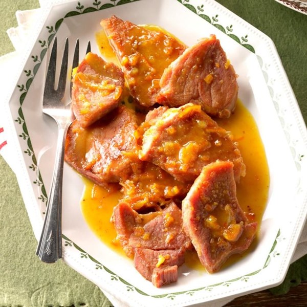 Spiced ham steak