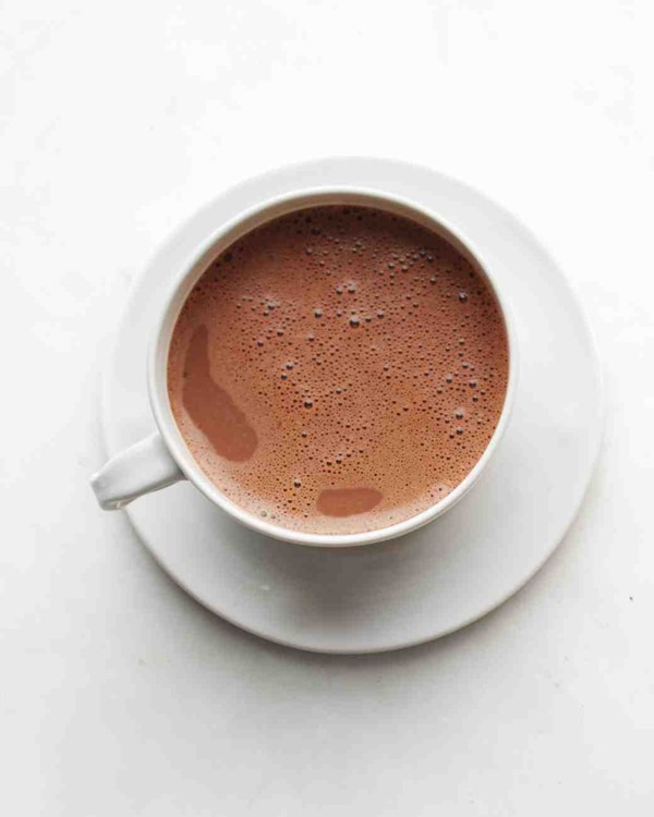 Spiced hot dark chocolate