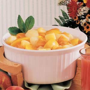 Spiced hot fruit