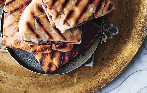 Spiced lamb burger