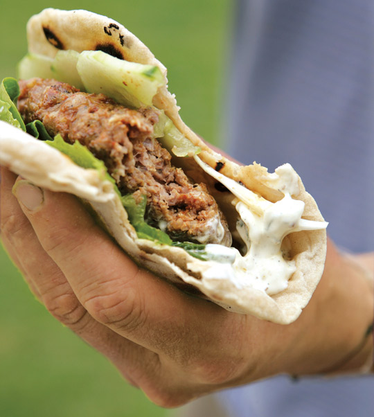 Spiced lamb burgers