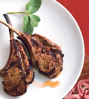 Spiced lamb chops