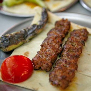 Spiced lamb kebab (Urfa kebab)