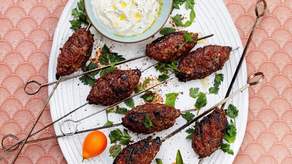 Spiced lamb kebabs