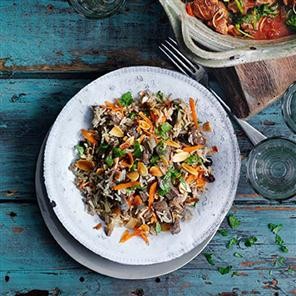 Spiced lamb pilaf
