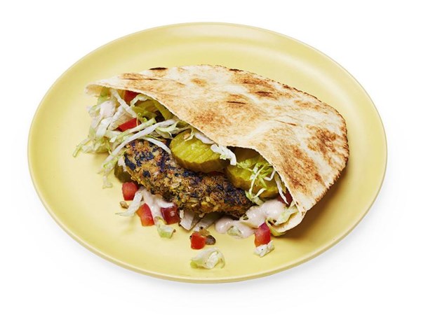 Spiced lentil-brown rice burgers