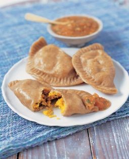 Spiced lentil-filled pancakes