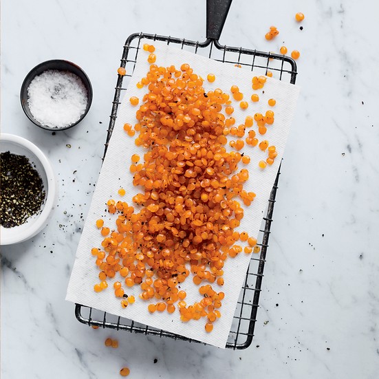 Spiced lentil snack