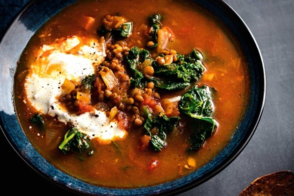 Spiced lentil soup