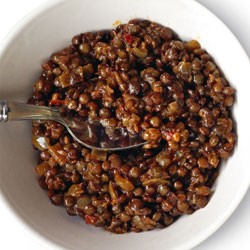 Spiced lentils