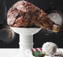 Spiced maple-glazed ham