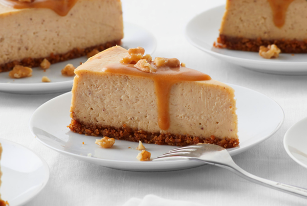 Spiced maple-walnut cheesecake