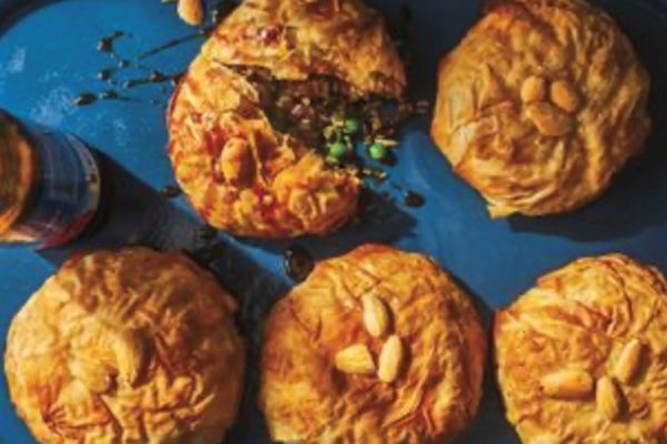 Spiced meat and rice parcels (Ouze)