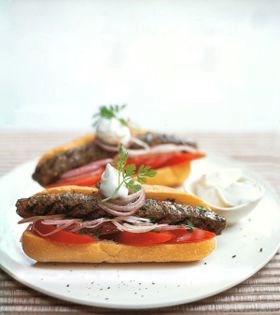 Spiced Mediterranean burgers