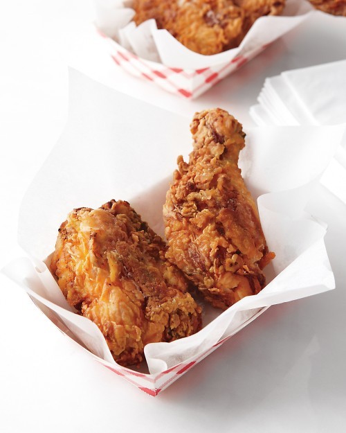 Spiced mustard fried chicken