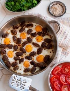 Spiced naked mini sausages