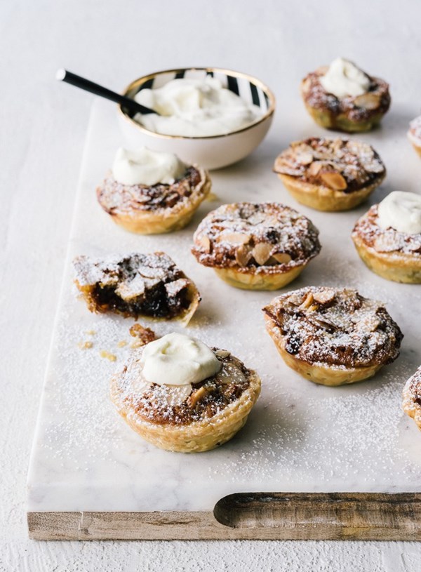 Spiced orange frangipane mince tarts
