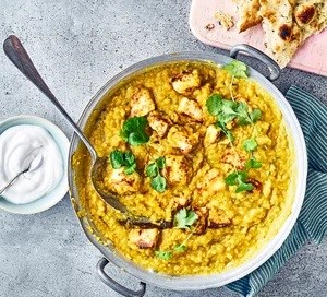 Spiced paneer dhal
