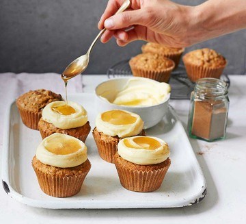 Spiced parsnip & maple muffins
