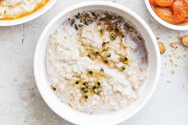 Spiced passionfruit honey topping