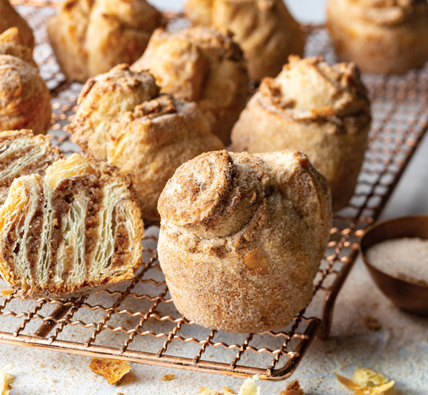 Spiced pecan cruffins