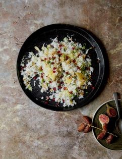 Spiced Persian pilaf with pomegranate and almonds