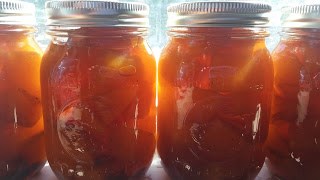 Spiced pickled cantaloupe