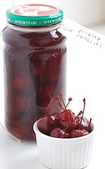 Spiced pickled cherries