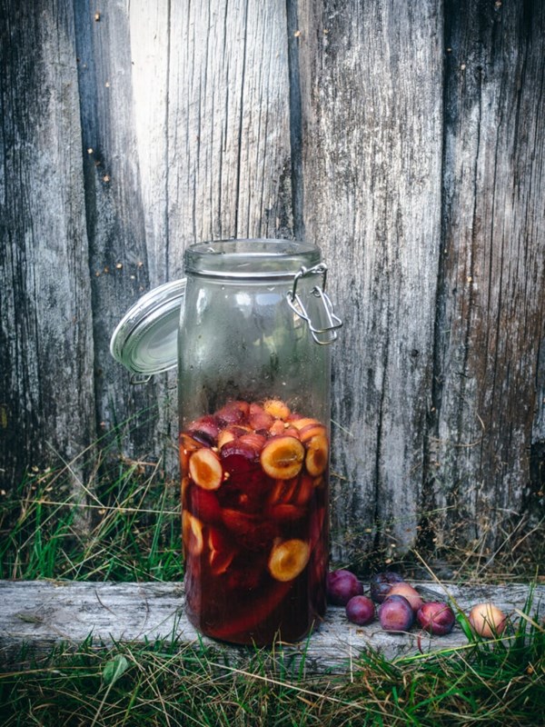 Spiced pickled plums (Krydret syltede plommer) 