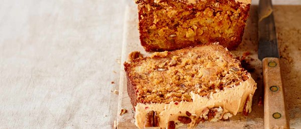 Spiced pineapple and banana cake