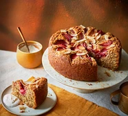 Spiced plum & coconut cake