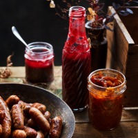Spiced plum ketchup