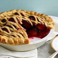 Spiced plum pie