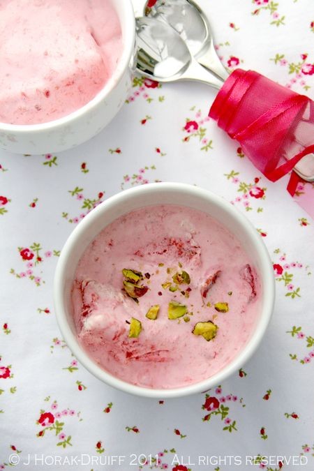 Spiced plum semifreddo