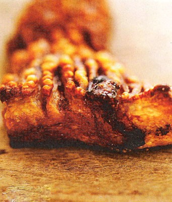 Spiced pork crackling