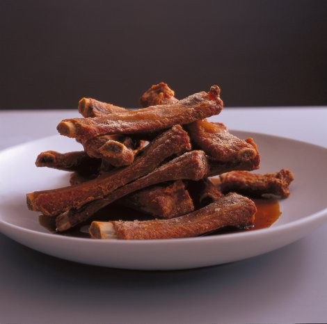 Spiced pork spare ribs