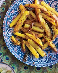 Spiced potatoes (Aloo bhaji)