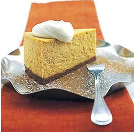 Spiced pumpkin cheesecake