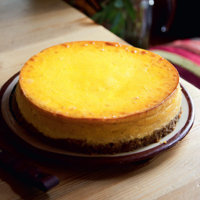 Spiced pumpkin cheesecake
