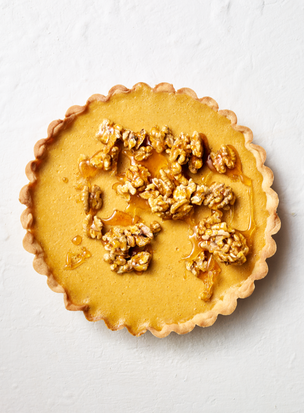 Spiced pumpkin cheesecake tart